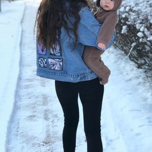 Oversized denim jacket